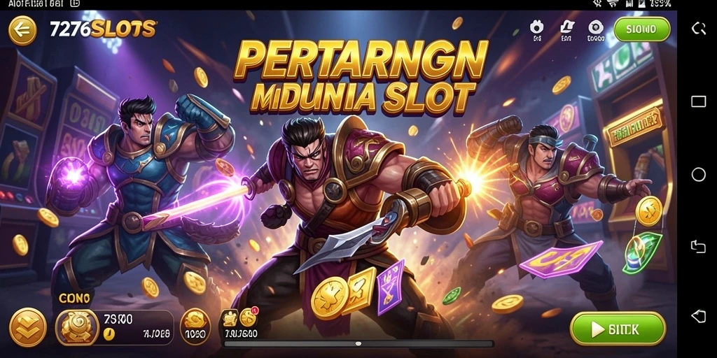 Screenshot menampilkan pertempuran intens di 7276SLOTS.