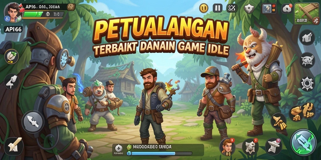 Tampilan gameplay API66 yang menarik dengan elemen Idle yang seru.