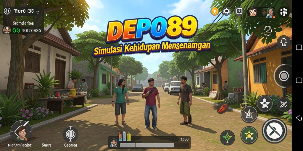 Tampilan gameplay DEPO89 yang menarik dan interaktif dalam simulasi kehidupan.