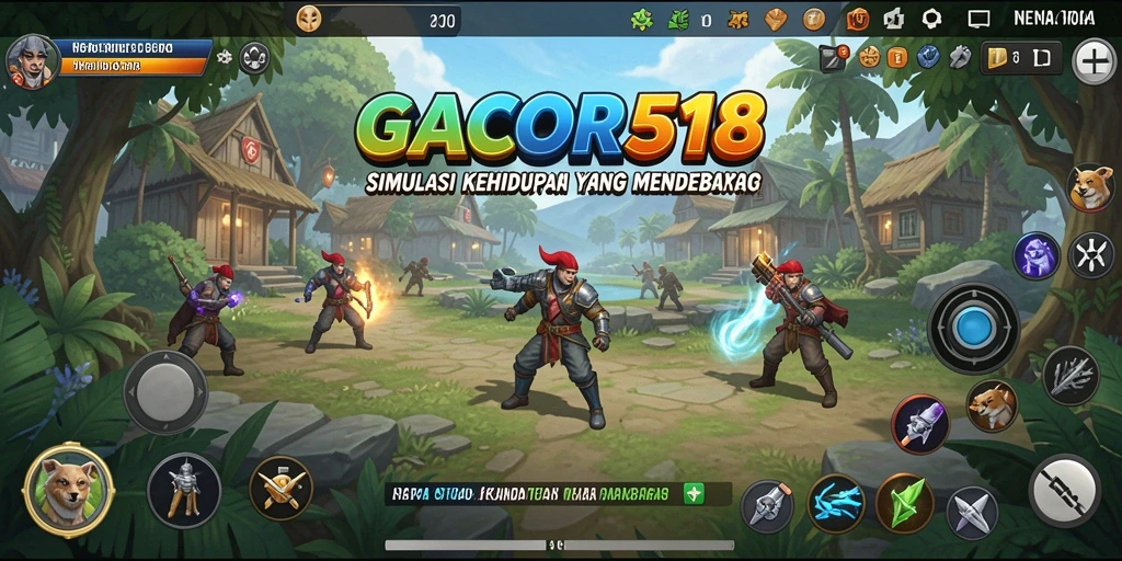 Tampilan gameplay GACOR518 dengan karakter dan lingkungan yang menarik.