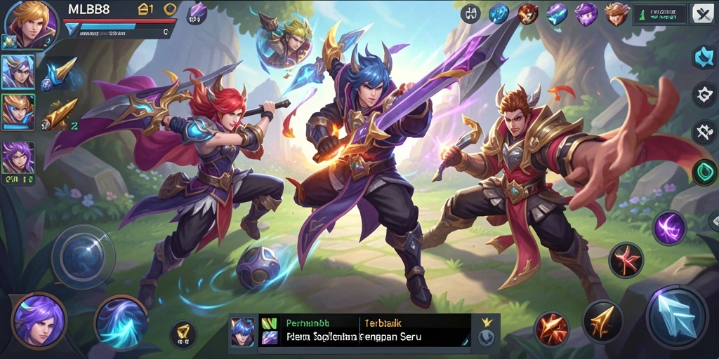 Tampilan menarik dari gameplay slot MLBB8 yang seru dan mengasyikkan.