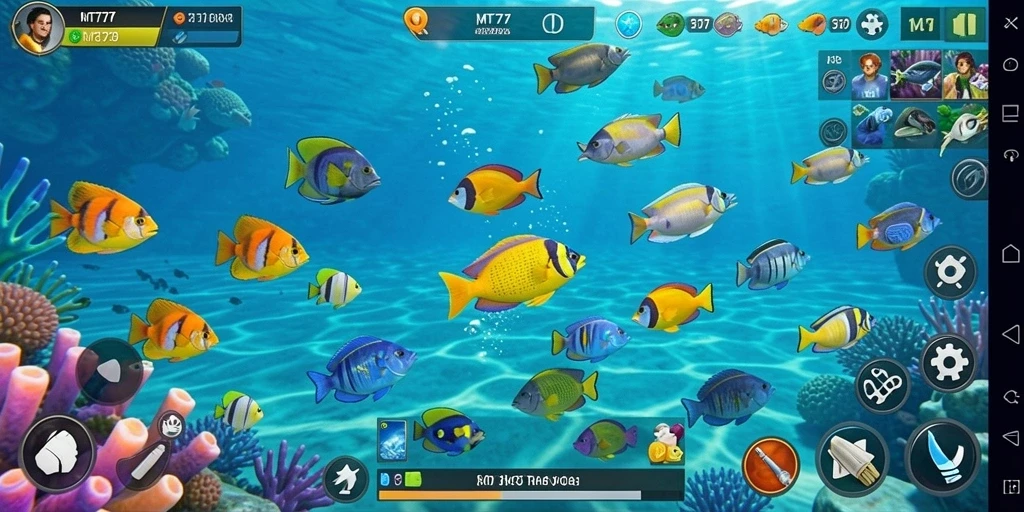Tampilan gameplay MT777 yang penuh aksi Tembak Ikan.