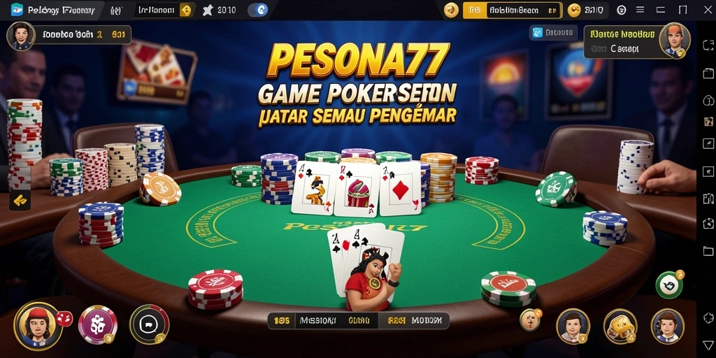 Gameplay Poker yang seru dan menarik dalam PESONA77.