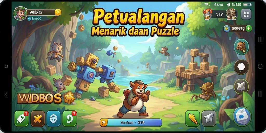 Tampilan permainan WDBOS yang menarik dan penuh warna.