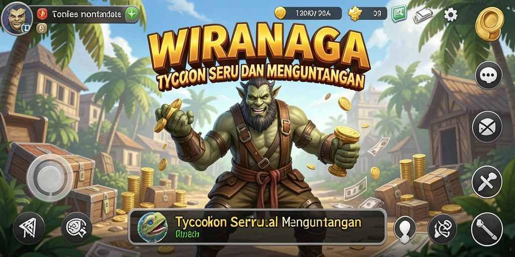 Tampilan gameplay WIRANAGA yang menarik dan mendebarkan.